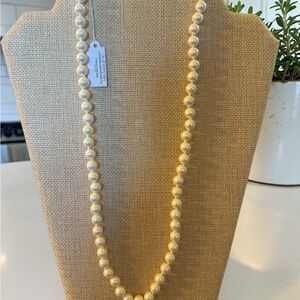 Elegant Cream Pearl Strand Necklace - Women's Jewelry